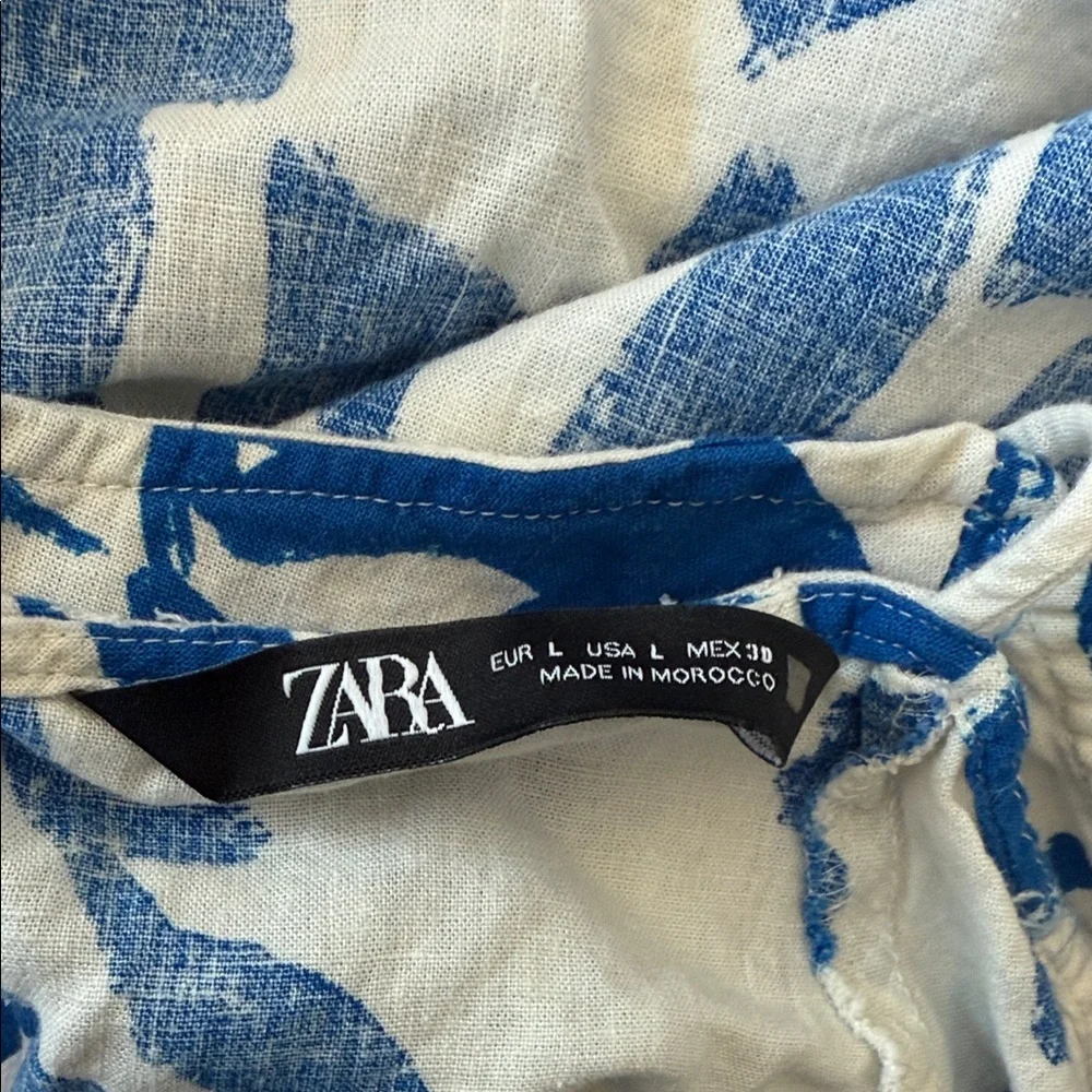 Zara Light Blue Relaxed Fit Jeans
